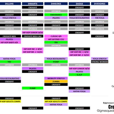 HORARIO MAYO 2026